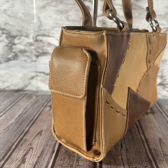 Vintage Patchwork Western Purse Brown - Picture 4 of 9